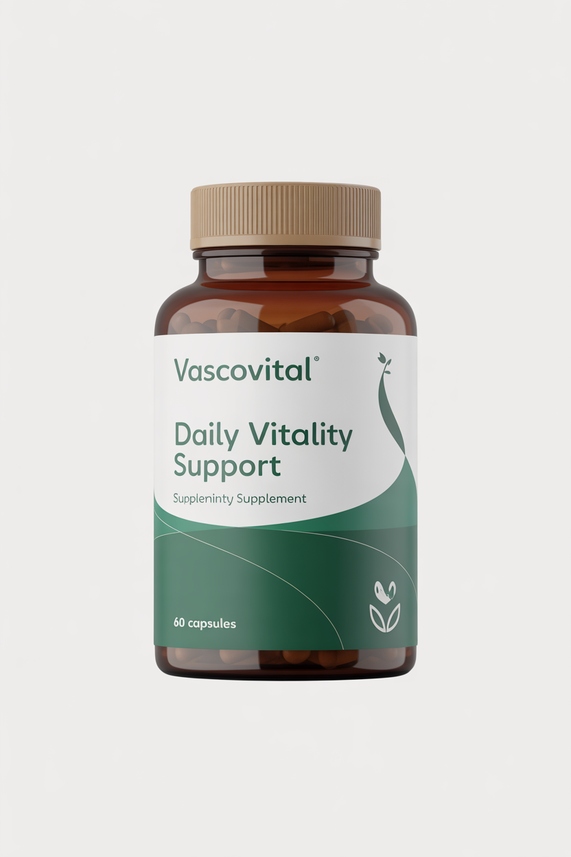Vascovital product package for daily vitality support